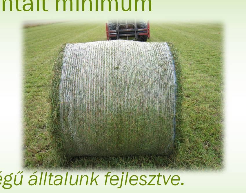 Green Cap elnevezésű bálahálónk o Prémium HD bálaháló garantált minimum szakítószilárdság 270 kg o 2000