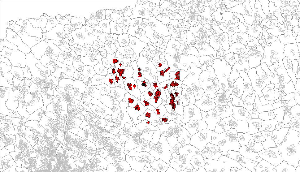 Munkanélküliségi ráta: 15% 20 km-en belül tömegközlekedéssel