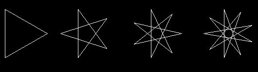 Hatszög sorozat Paraméter a hatszögek darabszáma és oldalhossza.