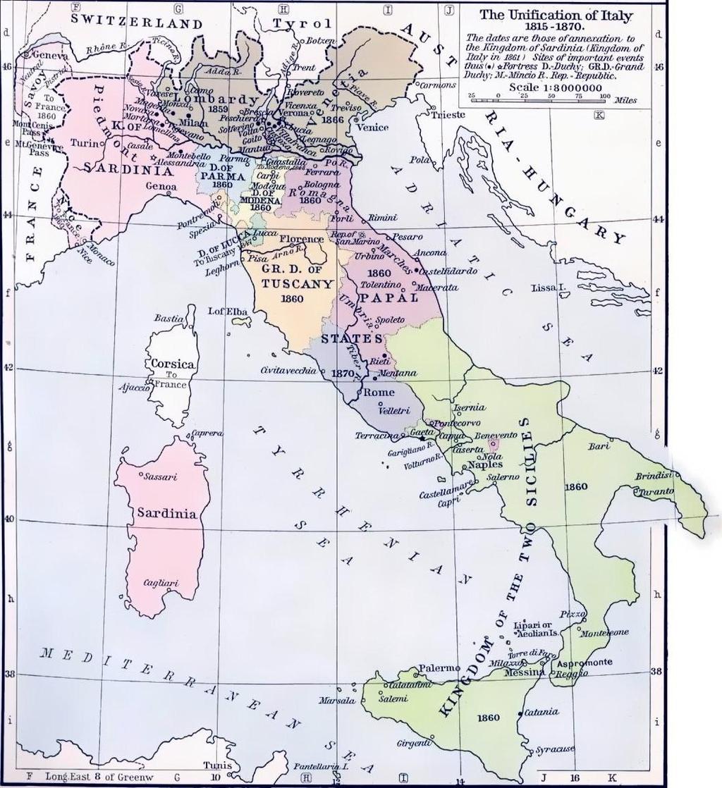 Az olasz egység létrejötte (1815-1870) Forrás: http://upload.