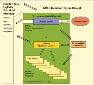 megfigyelési rendszer kialakítása 124 db 5x5 km-es mintanégyzet élőhely-térképezése NBMR SZERVEZETI