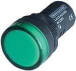 IPARI AUTOMATIZÁLÁS ESZKÖZEI LED-es jelzőlámpák mp 6 kv 0,5-1,5 IP 40 10 A gg 16 mm-es változatok 19 10 LJL16-AC30B LJL16-DC30B 30 V AC 30 V DC 49 7.
