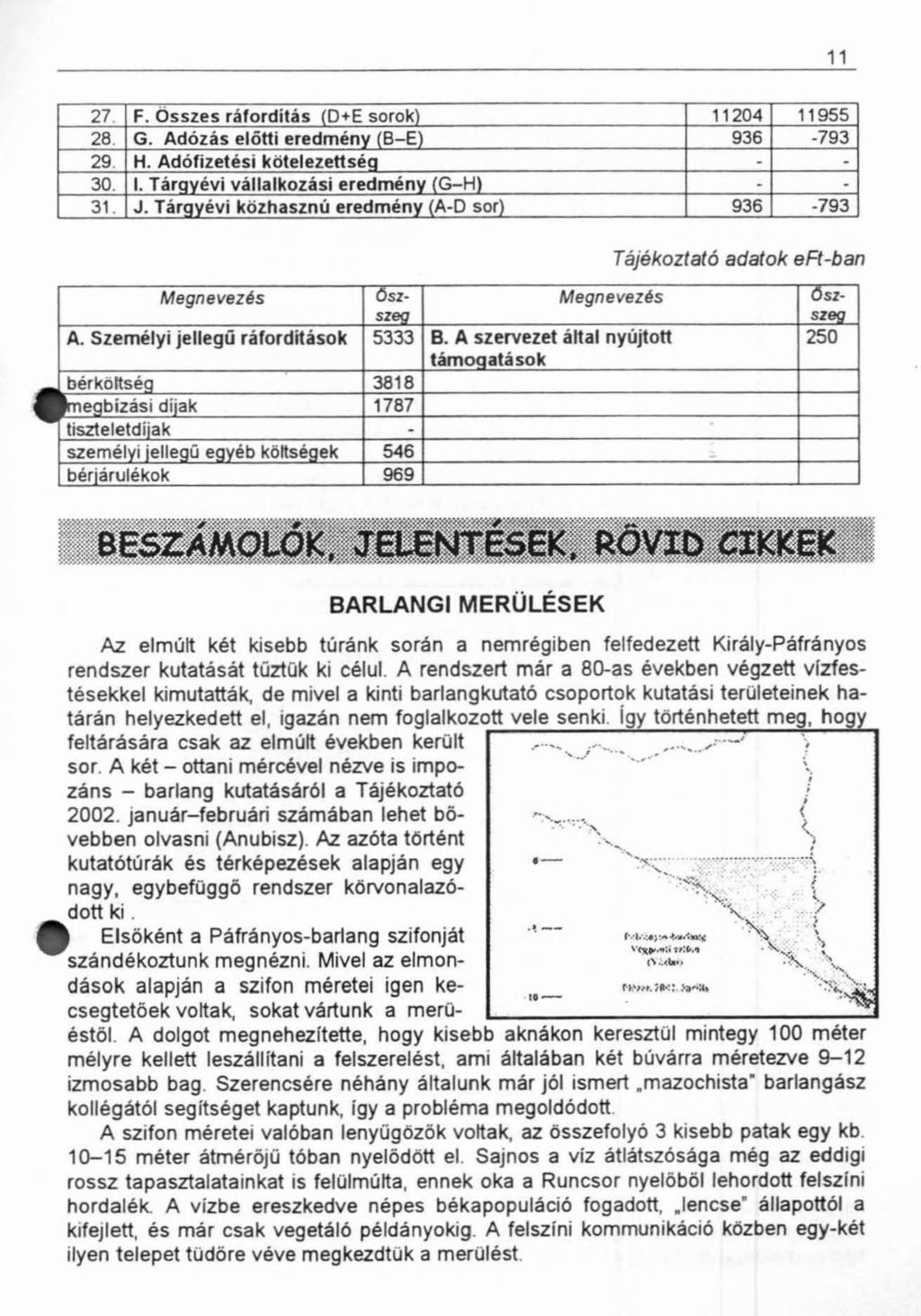 11 BARLANGI MERÜLÉSEK Az elmúlt két kisebb túránk során a nemrégiben felfedezett Király-Páfrányos rendszer kutatását tűztük ki célul.