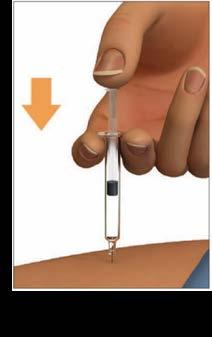 Ne húzza ki a Plegridy előretöltött fecskendőt az injekció beadási helyéről, amíg a dugattyút teljesen le nem nyomta!
