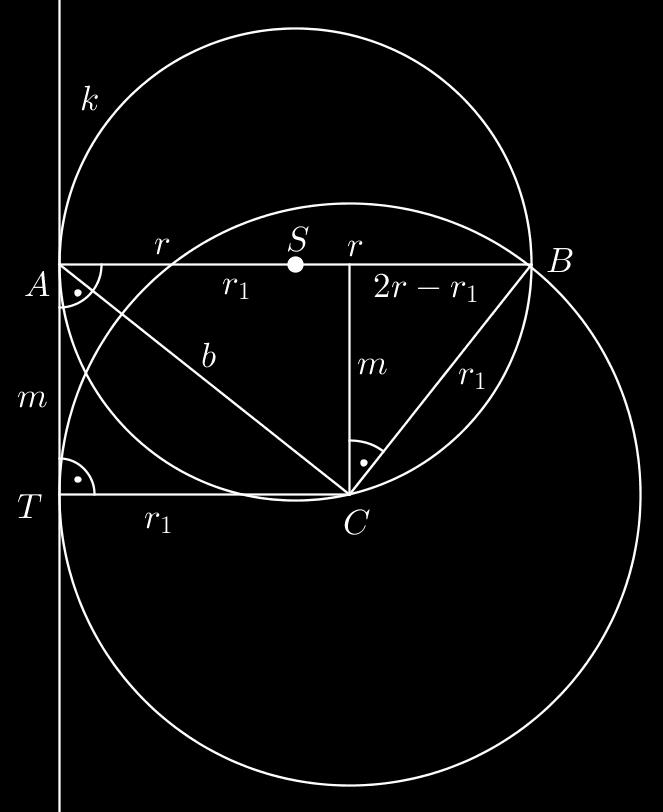 c a c b = c c a c c b = a b = ( a 4 Az M pont a BD átlót 4 : 1 arányban osztja. a ) = a a = 4 5. Adott a k(s; r) kör és az AB átmérő.
