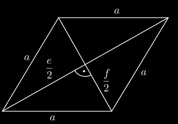 Pitagoras tételét felírva: ( e ) + ( f ) = 4e + 4f = 1 ( ) 1 / 16 4 4e + 4 9e 16
