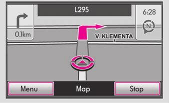 NAV (navigáció) területválasztó gomb 31 Ha az újonnan megadott úti célt közbenső úti célként szeretné eltárolni, akkor nyomja meg a Stopover (Közbenső úti cél) funkciógombot.