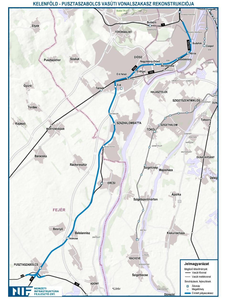 Kelenföld - Pusztaszabolcs Érd Érd-alsó összekötő vágány építése 2