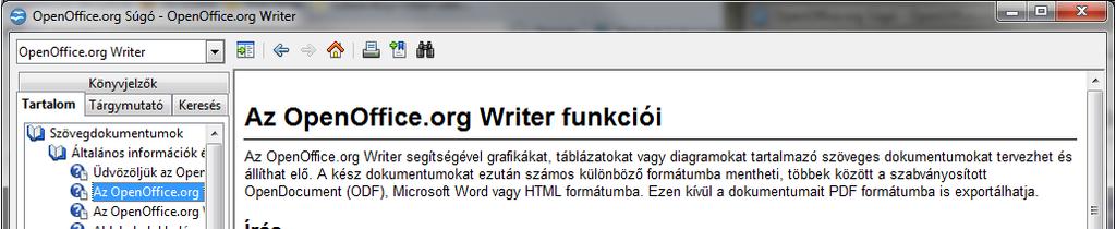 48 KEZDŐ LÉPÉSEK Kisebb hiba, hogy a dokumentumablakban jól használható navigációs eszközök, melyeket az ablak jobb alsó sarkánál találunk, itt is megjelennek, azonban a súgólapokon semmilyen