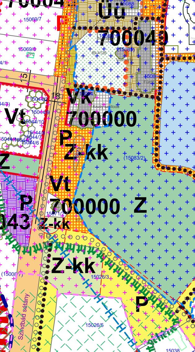 . A Krúdy szálló műemléki elkének korrekciój hsználi szemponok lpján, z Állános közlekedési erüle (Köá hármódosíásávl.. Az Állános közlekedési erüle (Köá díszér (d jelölés kp.