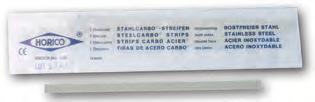 375 Acél szalag, fogazott (HORICO) Egyoldalt fogazott. 12 db/csomag. 129 60 nr. 414, 4 mm széles 1 csomag 2.