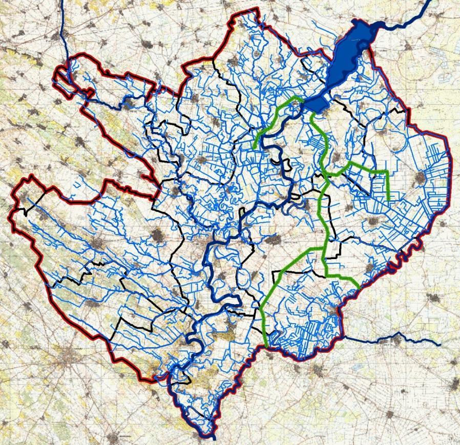 csatornák (állami tulajdonú): 2. Forgalomképes: (belvíz-+öntözőcsatorna): ~ 883 km 3.