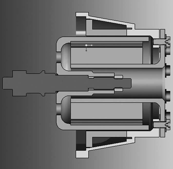Varga Zoltán Kutatás a fenntartható járműhajtásért 6. ábra Tárcsa alakú motor alumíniumházának CAD-rajza 7.
