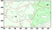 2071 2100 időszakokra az ENSEMBLES keretében futtatott 11 RCM-szimuláció eredményei alapján