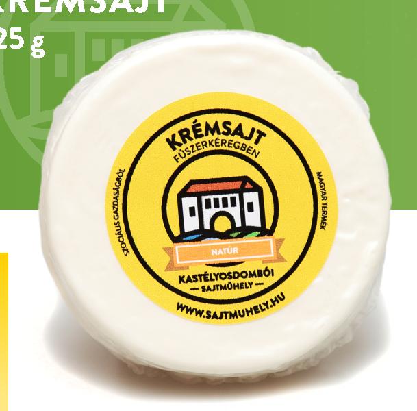 KRÉMSAJTOK NATÚR KRÉMSAJT 125 g Termékpalettánkon el kel helyet foglalnak el a vágható krémsajtok.