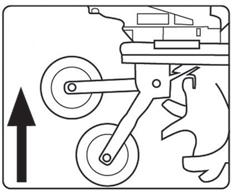A kultivátor kezelése és üzemeltetése 59 HU A TÁMASZTÓKERÉK ÉS A TÁMASZTÓTÜSKE A kultivátor áthelyezéséhez kizárólag a támasztókereket használja. A munka megkezdése előtt hajtsa fel a kereket. (8.