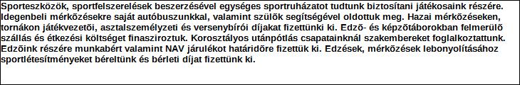 Támogatási program elnevezése: Támogató megnevezése: Zalakaros Város Önkormányzata központi költségvetés Támogatás forrása: önkormányzati költségvetés