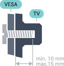 VESA MIS-F 100x100, M4 43PUx6401 VESA MIS-F 200x200, M6 49PUx6401 VESA MIS-F 400x200, M6 55PUx6401 VESA MIS-F 400x200, M6 2 Üzembe helyezés 2.