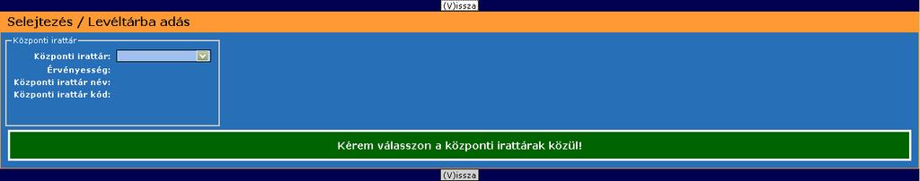 426. ábra: Selejtezés, levéltárba adás Bizottság összeállítása Ha törölni szeretnék valamely szerepkörhöz tartozó felhasználót, akkor a megfelelő Töröl gomb megnyomásával ezt megtehetjük.