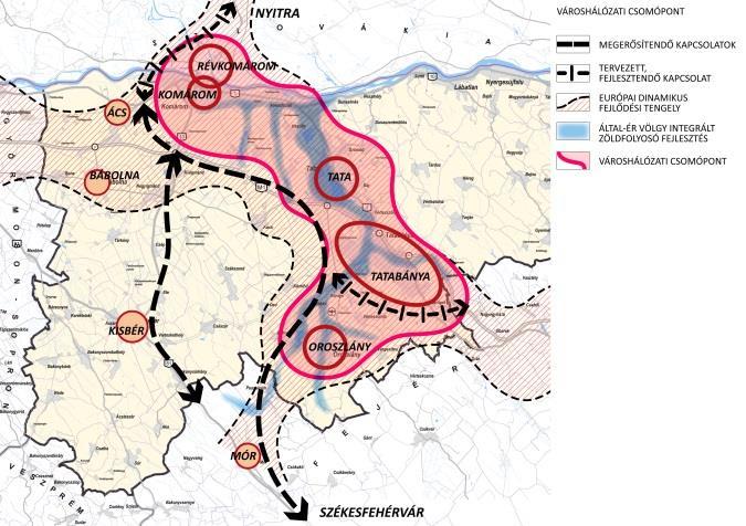 A tömör barna szín a városias térségek magtelepülései,