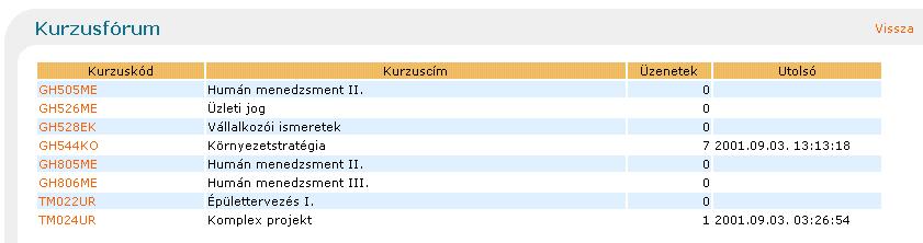 megtekinteni: Az infosheet tartalmáról már esett szó a korábbiakban. A webes felületen lehetőség van kurzus alapokon szerveződő fórumokban való részvételre is.