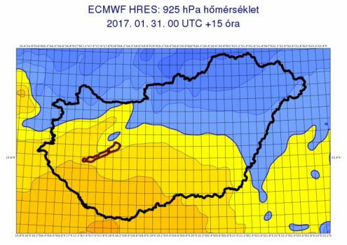 00 UTC +15 óra Csapadéktípus: eső, hó, havaseső, tapadó