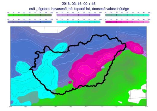 A riasztási terület az idő előrehaladtával észak-déli irányban kiterjedt. 24.