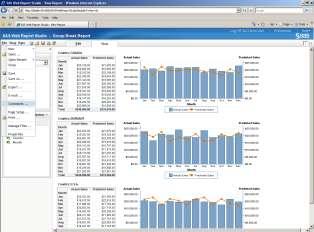 SAS 9.2 Web Report Studio 4.