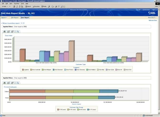 SAS Enterprise BI Server 9.1.