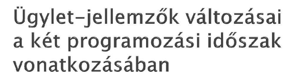 Indikátorok: 2014-20-as időszakhoz kapcsolódóan teljesítmény