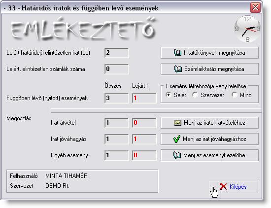 csatolása az iktatáshoz Az