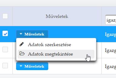 Megnyitva az oldalt a Portál megjeleníti a bejelentkezett felhasználó folyamatban lévő ügyeit táblázatos formában: Lehetőség van az itt megjelenő űrlapok sorbarendezésére (több féle szempont alapján)