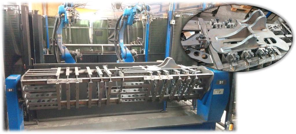 l : az alkatrészek tömegpontjának távolsága a forgástengelytől (m), mérése szimulációs modellezéssel M = 2 74,417 kg 9,81 m s2 0,269 m = 392,8 Nm 390 Nm A készülék össztömegét is figyelembe vevő