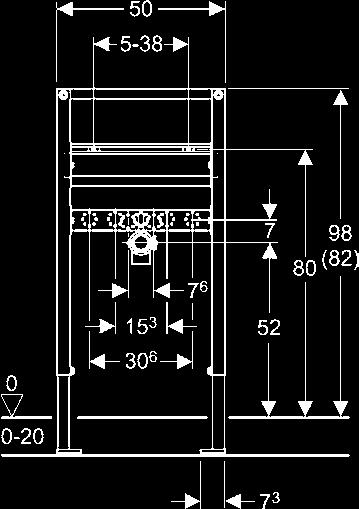 1 Beépítési magasság: 112 cm Beépítési magasság: 82 cm