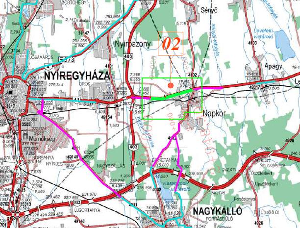 A Mgyr Köz Nzrt.-vel vló egyeztetés lpján prognosztizálhtó volt, kerékpár hmri megépülése körforglmi csomóponthoz képest. Ezért z engedélyes tervtől eltérően kerékpár kiviteli terve nem trtlmzt.