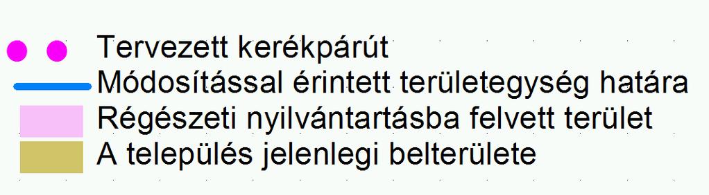 (A kerékpár távlti csomópont figyeleme vétele nélkül vlósul meg, tomásul véve csomópont átépülése esetén szükségessé váló átlkítás igényét.) 3.