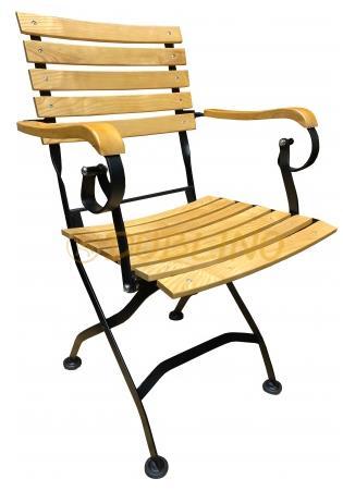 DL BISTRO P szék Erős vasvázas összecsukható, összehajtható éttermi, szállodai kávézó terasz, szék.