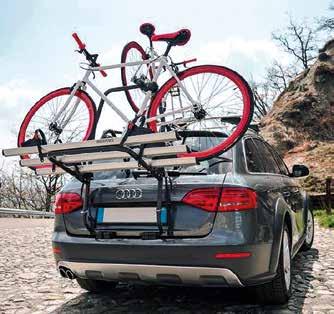 Mistral Magyarország legnépszerűbb kerékpárszállítója, szinte minden autótípusra felszerelhető. Három kerékpárt szállít, 45kg-ig terhelhető.