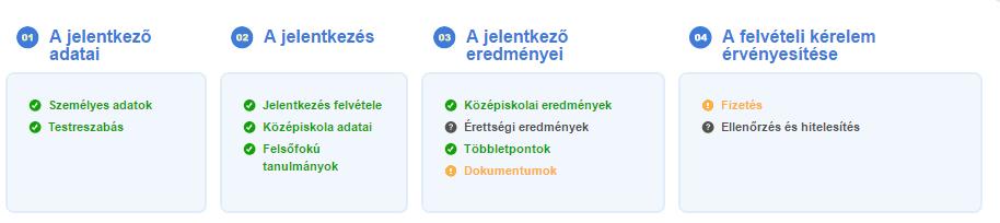 5. Kiegészítő eljárási díj Díjmentes: három jelentkezési hely Kiegészítő díj: jelentkezésenként 2000.