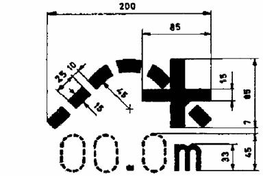A jelben a legkisebb bejárható függőleges ívsugár adata van feltüntetve méterben. 5.2.