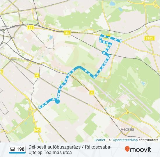 Útirány: Városközpont (Ferihegyi Út) 36 megálló VONAL MENETREND MEGTEKINTÉSE Dél-Pesti Autóbuszgarázs Besence Utca 71 Tülök utca, Budapest Ipacsfa Utca Margó Tivadar Utca 15/b Cziffra György utca,