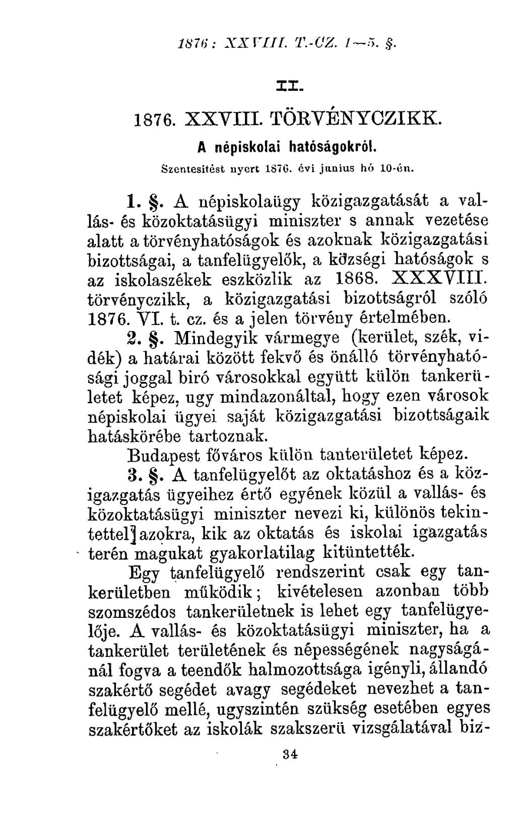 1870: XX VIII. T.-tíZ. I >.. II. 18