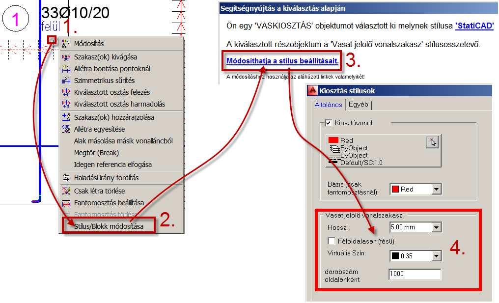 Ez főleg azoknál hasznos, akik kezdők, vagy nem használják gyakran a programot így nehezen találják meg, hogy hol kell módosítani. A Segítségnyújtás panel eligazít a lehetőségekben.