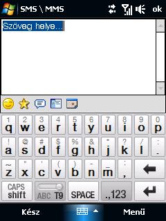 114 Üzenetkezelés Szöveg hozzáadása az MMS-üzenethez Ha a képüzenet szerkesztése közben az Ide illessze be a szöveget elemre koppint, akkor megjelenik egy üres képernyő, amelyre beírhatja a kívánt