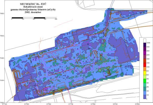 A rekultivációs program ütemezése Projekt neve 1998 1999 2000 2001 2002 2003 2004 2005 2006 2007 2008 Földalatti bányák Felszíni létesítmények Meddőhányók Perkolációs dombok Zagytározók