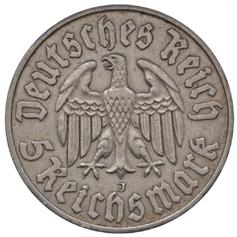 30359. 30360. 30361. Német 3. Birodalom 1933J 5M Ag Luther Hamburg (13.