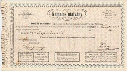 1Ft Kossuth-bankó T:II-,III szép papírhungary 1848.