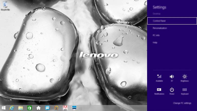 2. fejezet: A Windows használatának megkezdése Kezdőképernyő gomb A Kezdőképernyő gomb használata egy gyors megoldás a Kezdőképernyőre ugráshoz.