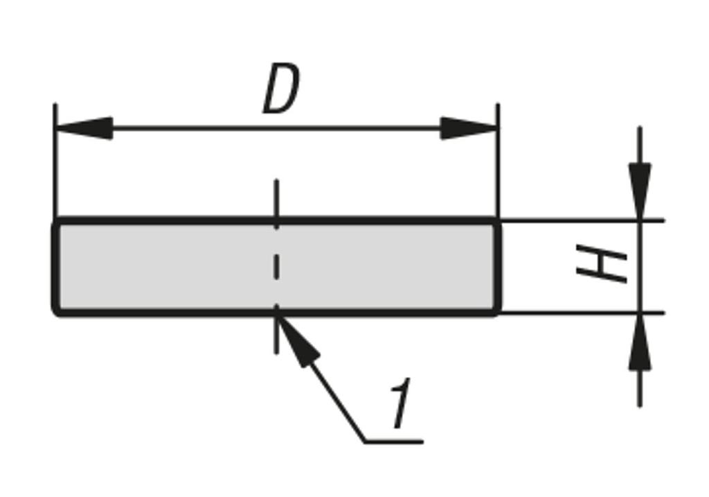 yersmágnesek (korongmágnesek), dfeb Rendelési szám D H Tapadóerő K1404.05 5 ±0,1 3 ±0,1 5 K1404.