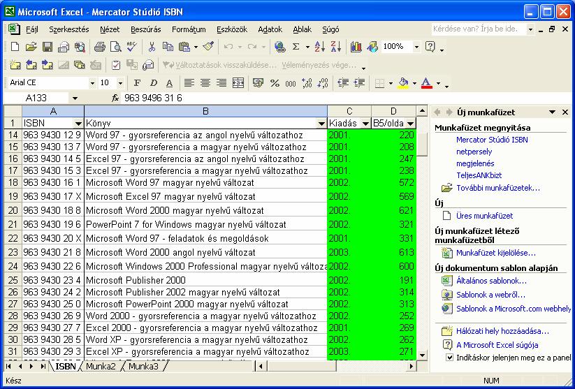 32 Új MS Office szolgáltatások 6/95, illetve a Word 7/97 változatok után bevezetett szolgáltatások.